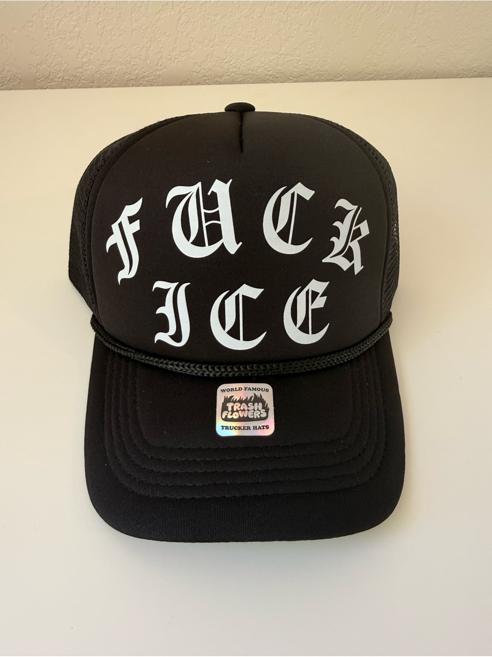 Trash Flowers trucker hat